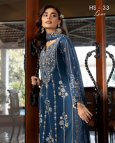 3-PC Unstitched Embroidered Kimora Luxury Formals By Raeesa Premium | HS-33